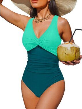 Tummy Control One Piece Swimsuit - Push Up Bathing Suit, Full Coverage Slimming